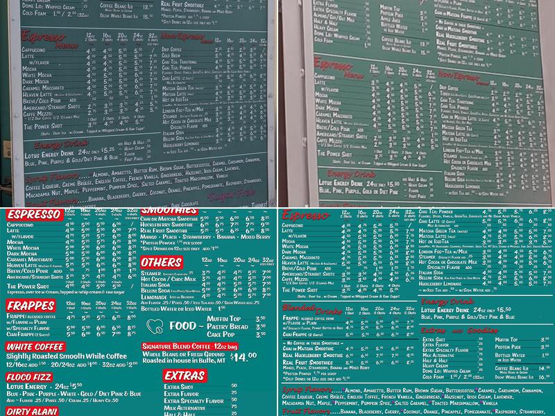 Florence Coffee Company Menu