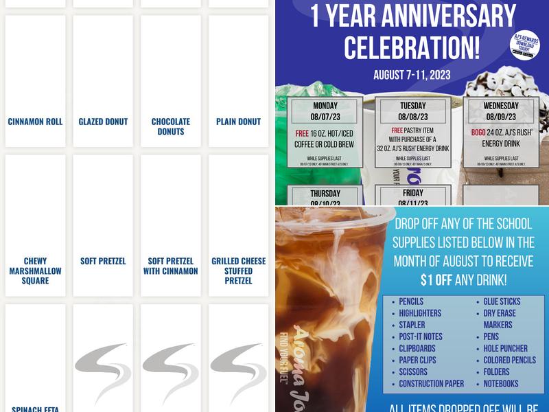 Aroma Joe's Coffee Menu