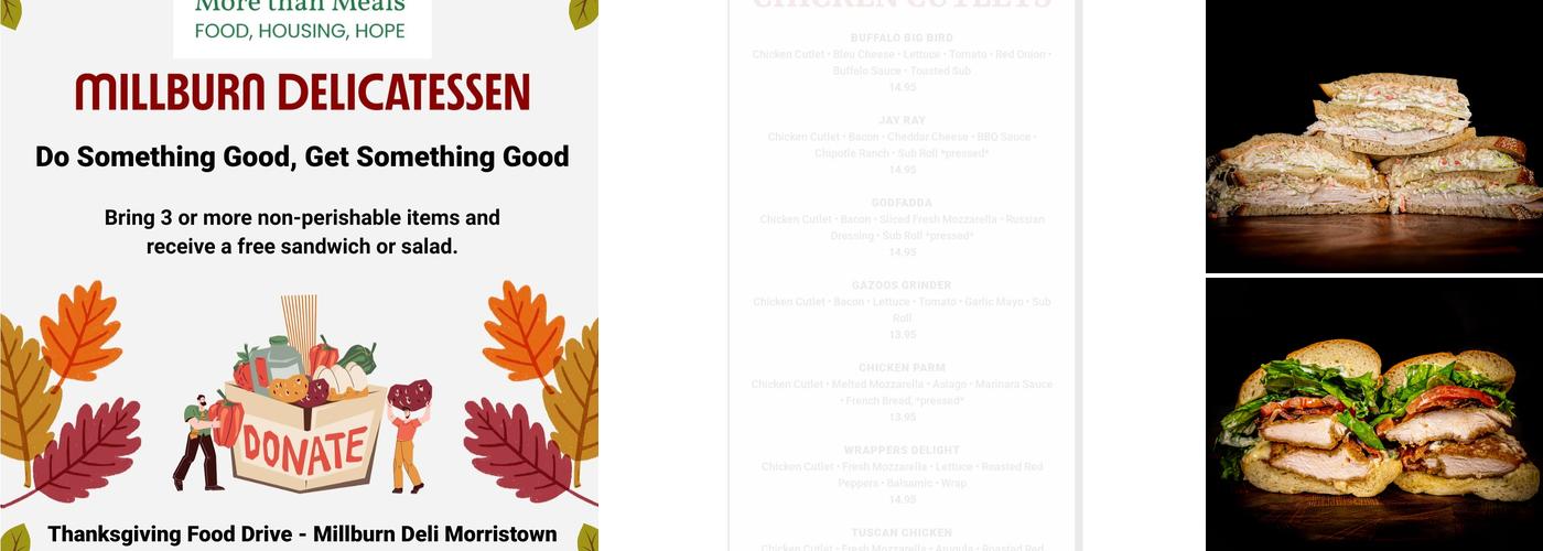 Millburn Deli Menu