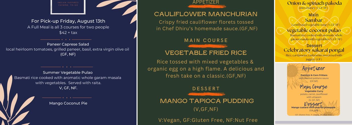 Marigold Kitchen Menu