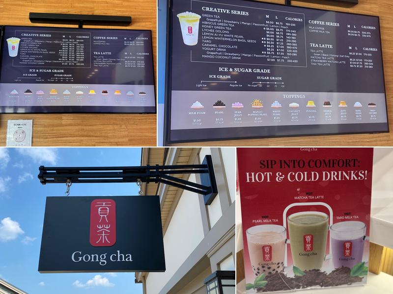 Gong Cha Woodbury Common Outlet Menu