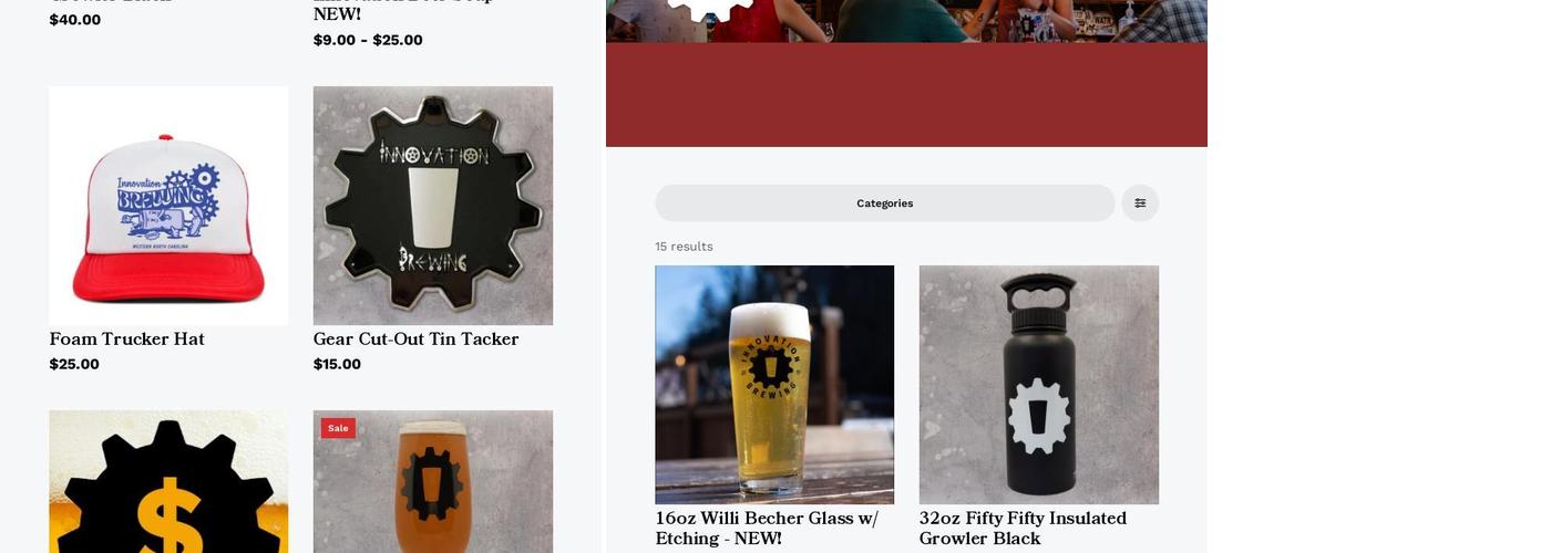 Innovation Cullowhee Menu