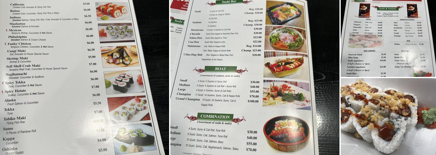 Sumo Sushi Kingston Menu
