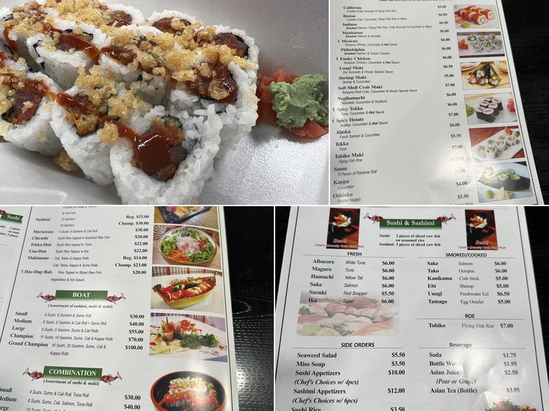 Sumo Sushi Kingston Menu