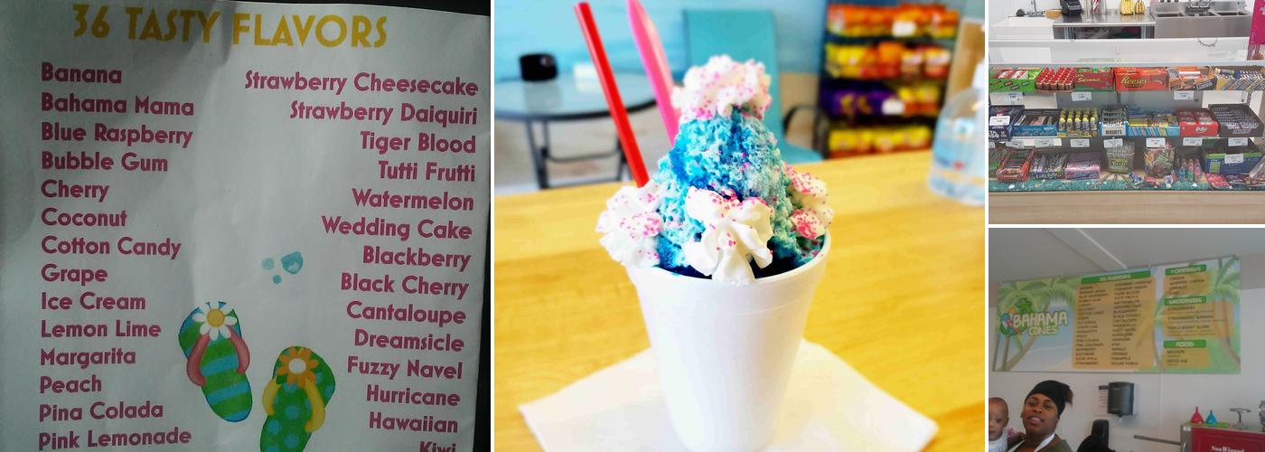 Bahama Cones Menu