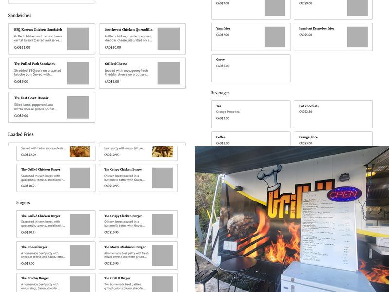 Sharon's Grill-It Menu