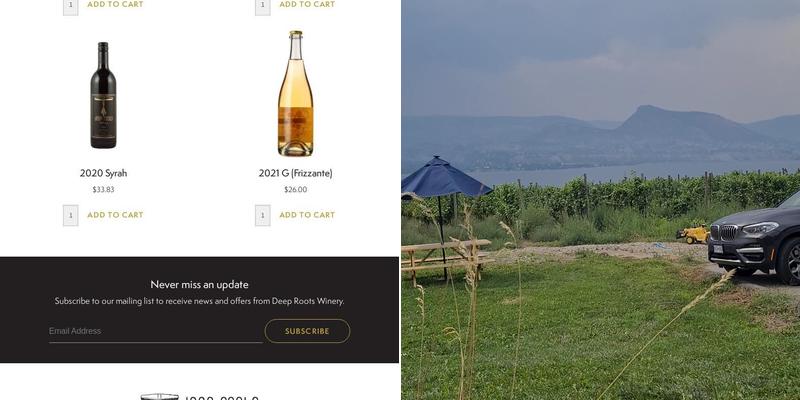 Deep Roots Winery Menu