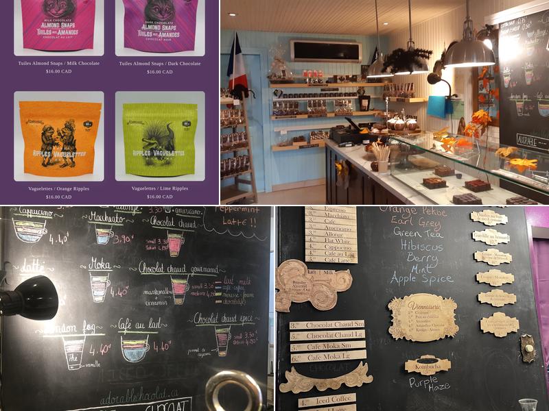 Adorable Chocolat Menu