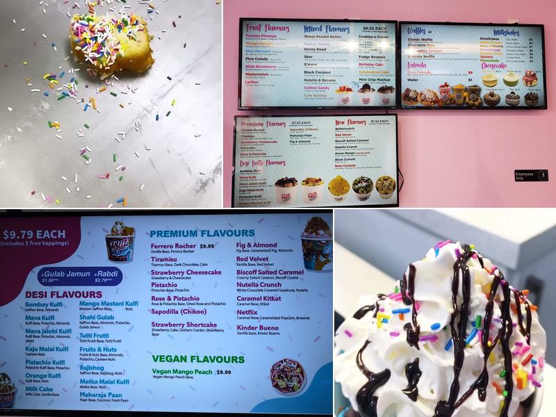 Rollz Ice Cream & Dessert Ajax Menu