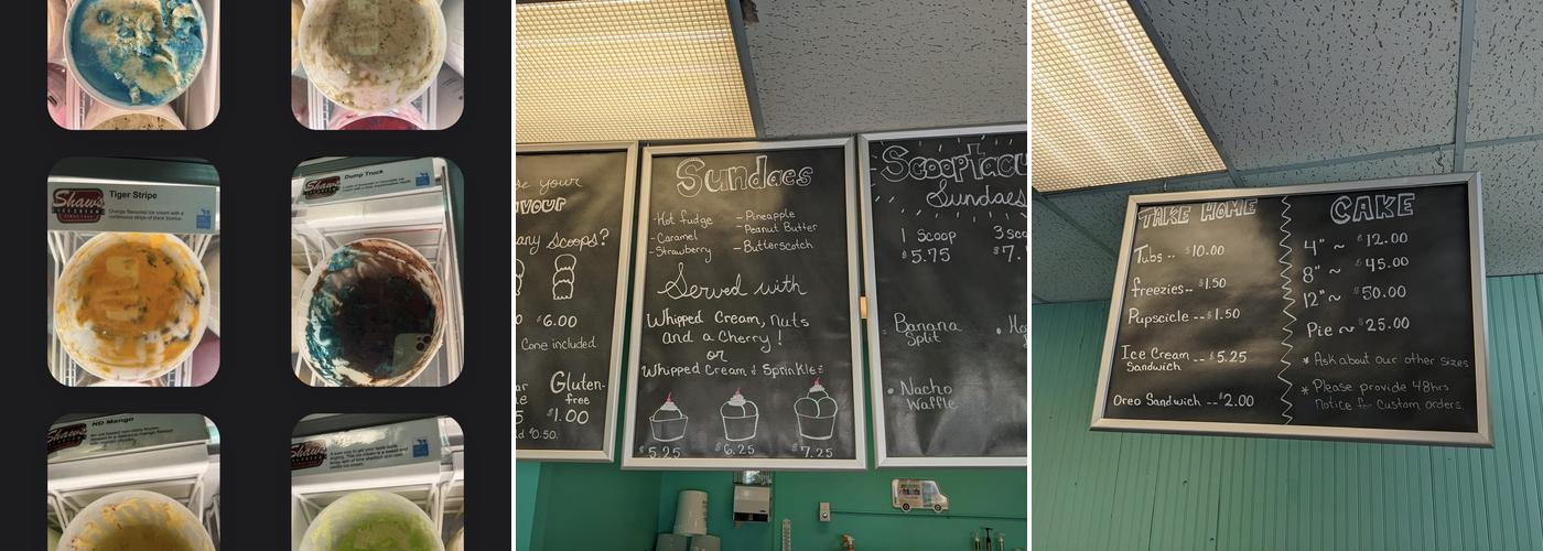 Scoop It Up. Inc. Menu