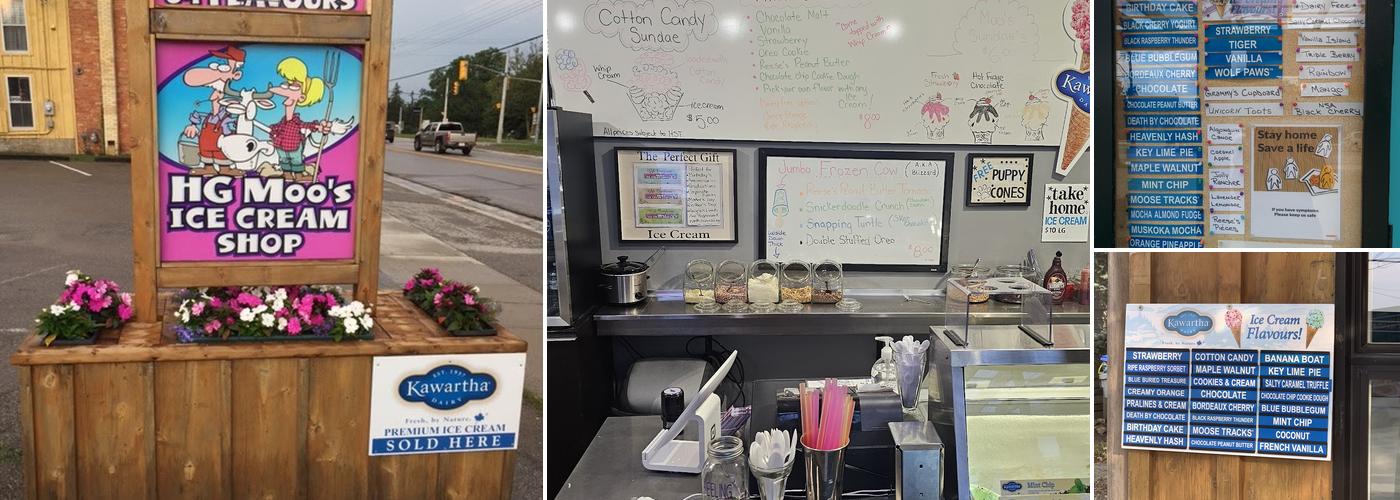 Moo’s Ice Cream Shop Menu