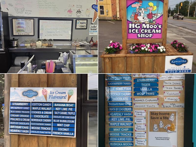 Moo’s Ice Cream Shop Menu