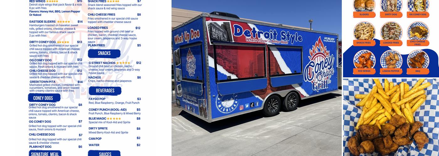 Coney Shack & Grill Menu