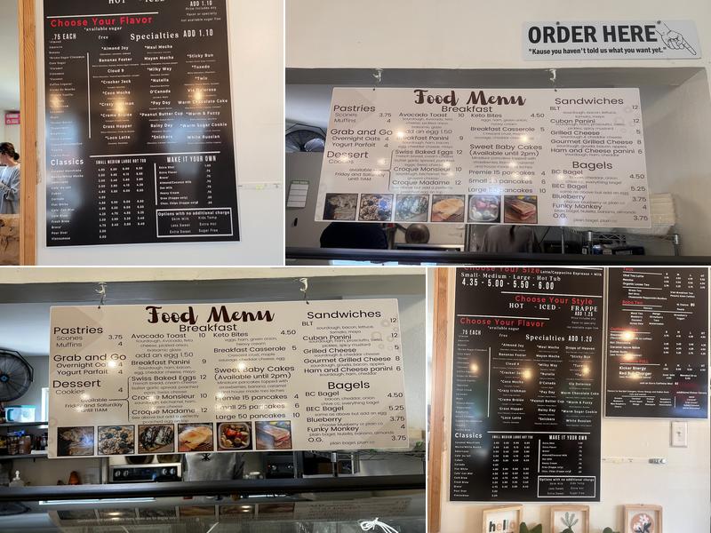Koffee with a kause Menu