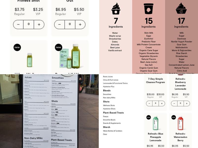 Pressed Juicery Menu