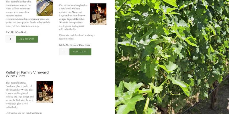 Kelleher Family Vineyard Menu