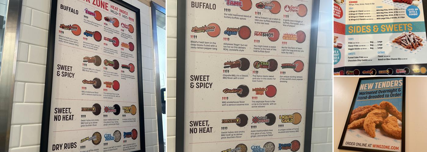 Wing Zone Hot Chicken & Wings Menu