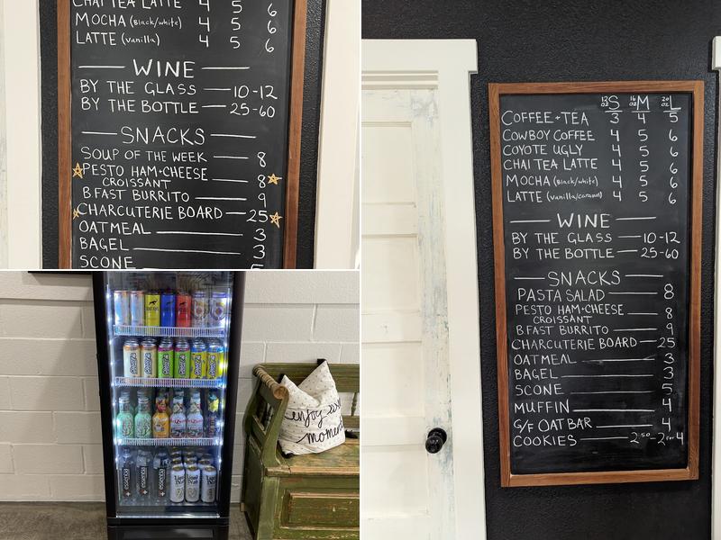 Testa Coffee & Wine Shop Menu