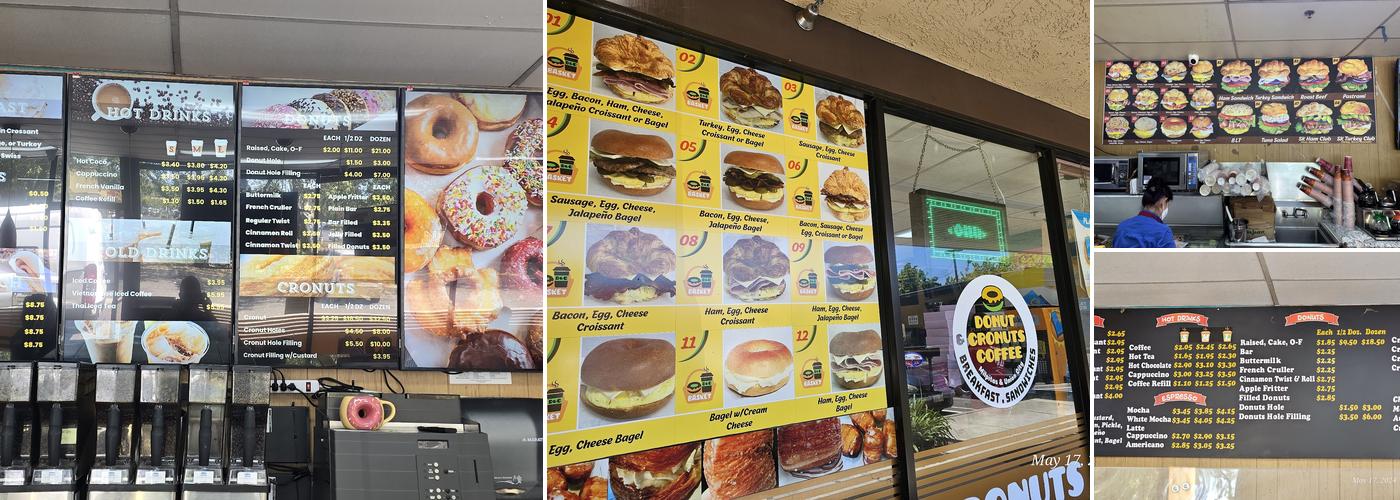 SK Donuts Menu