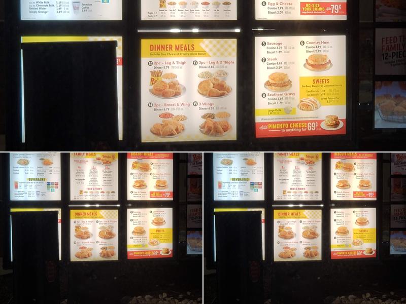 Bojangles Menu