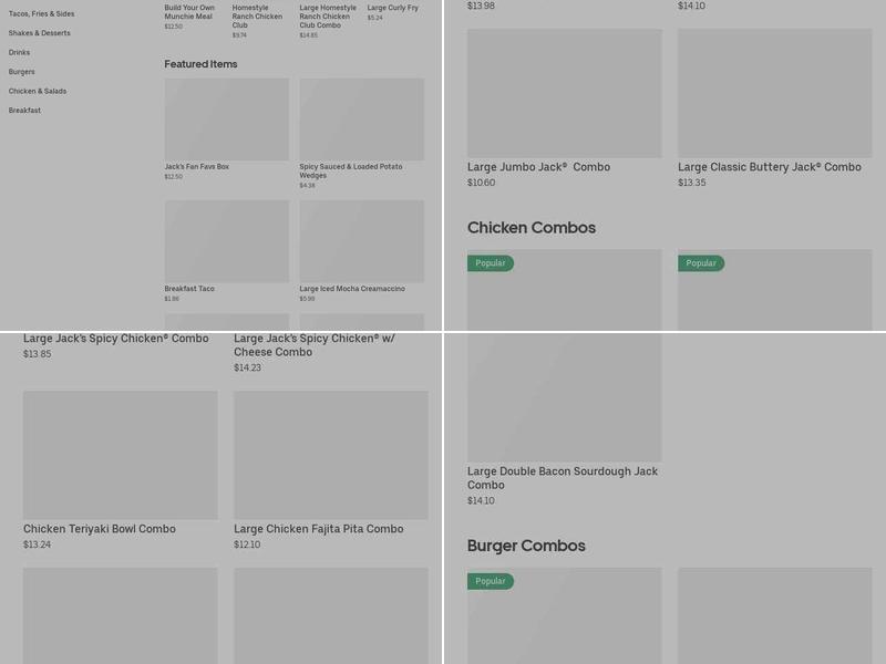 Jack in the Box Menu