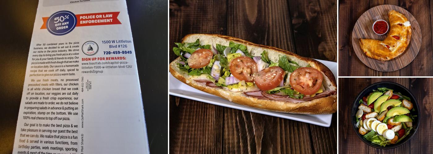 Capitol Pizza Menu