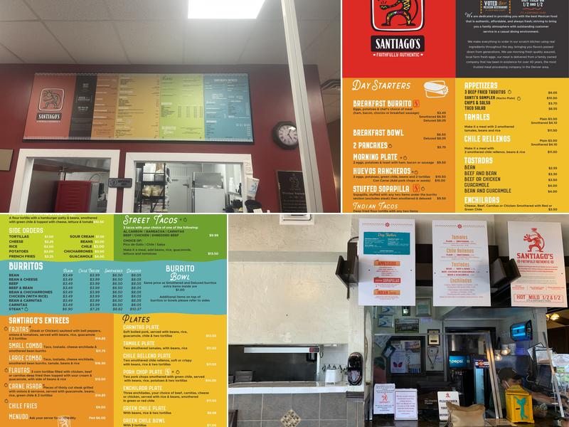 Santiago's Mexican Restaurant Menu