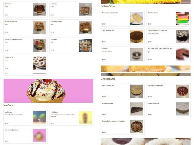 Uncle Louie G's Menu