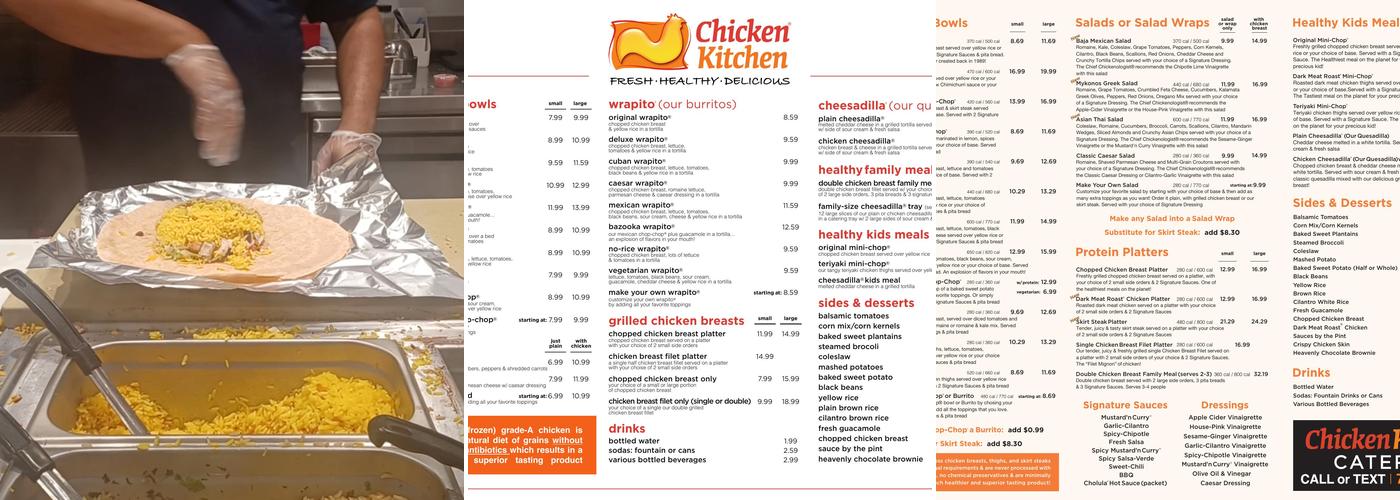 Chicken Kitchen Menu