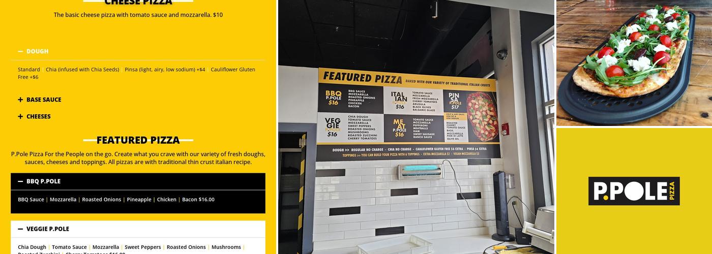 P.Pole Pizza Menu
