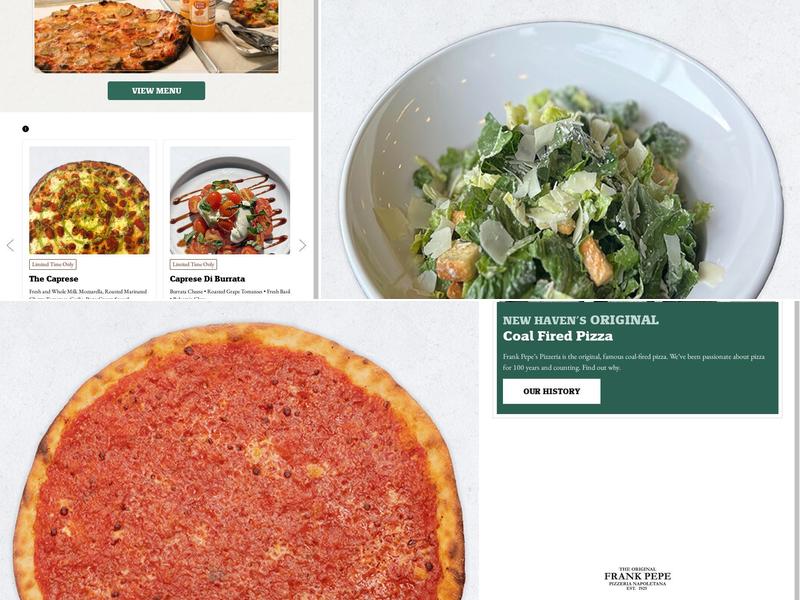 Frank Pepe Pizzeria Napoletana Menu