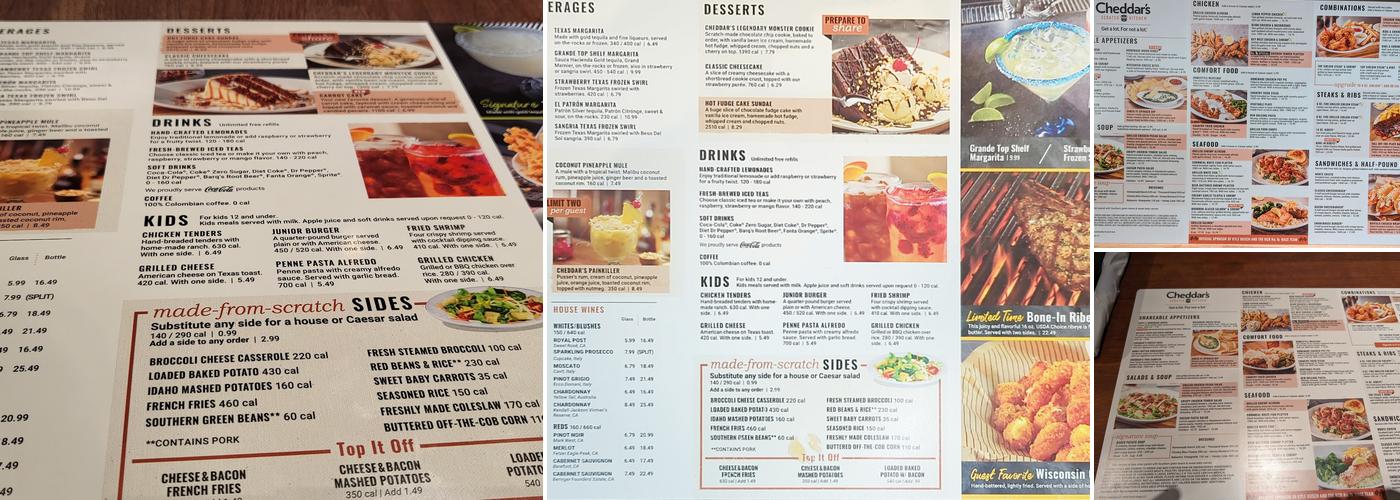 Cheddar's Scratch Kitchen Menu