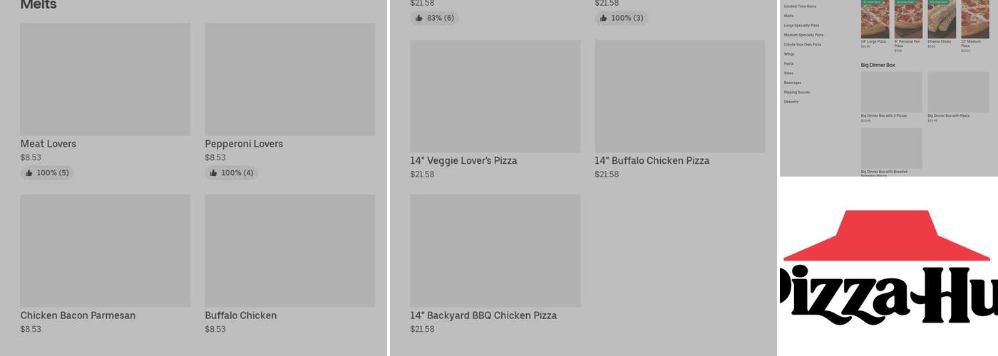 Pizza Hut Menu