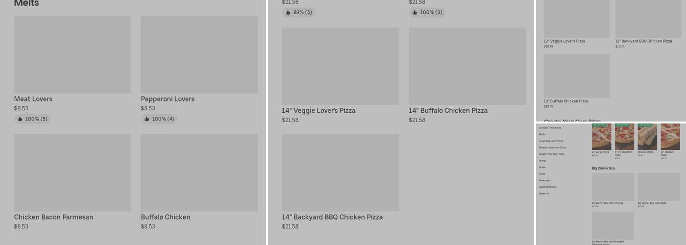 Pizza Hut Menu