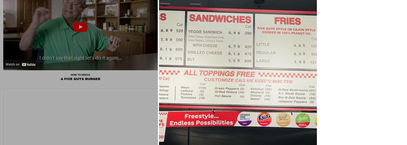 Five Guys Menu