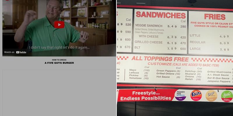 Five Guys Menu