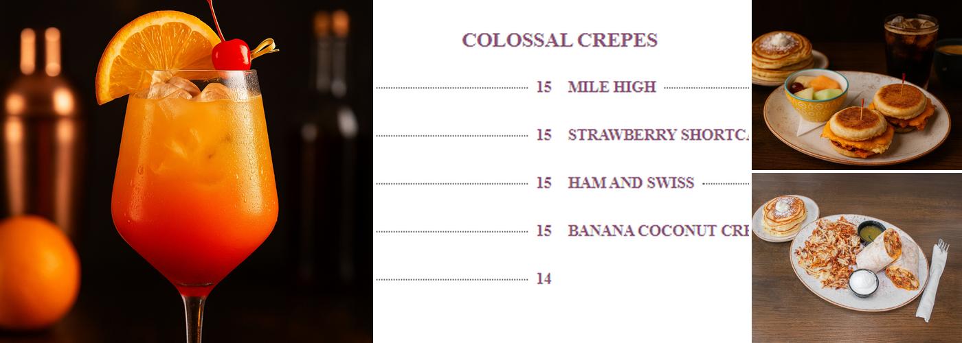 Honey Berry Pancakes and Cafe Menu