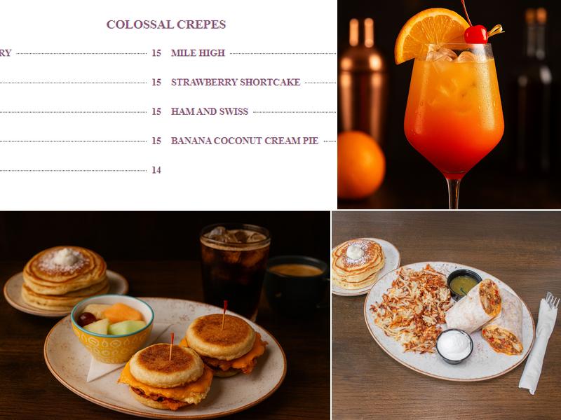 Honey Berry Pancakes and Cafe Menu