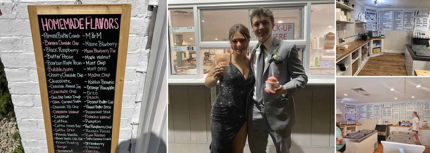 Big Daddy's ice cream Menu