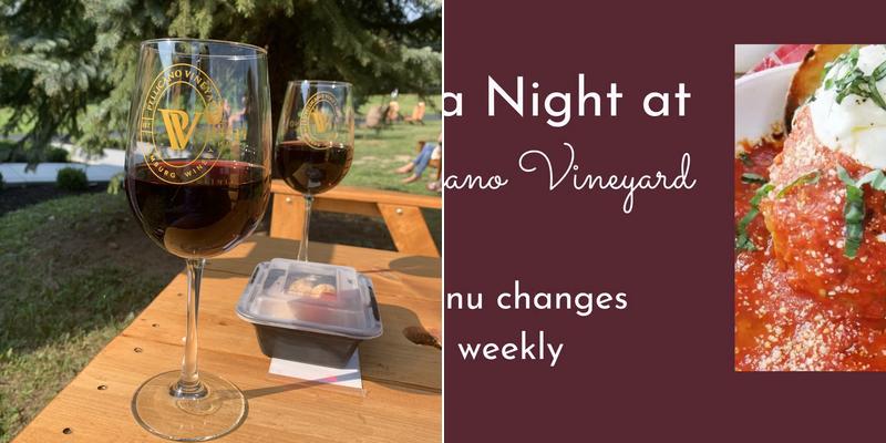 Pellicano Vineyard Hamburg Winery Menu