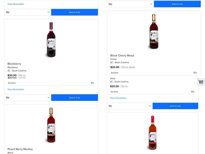 Lazy Bear Winery Menu