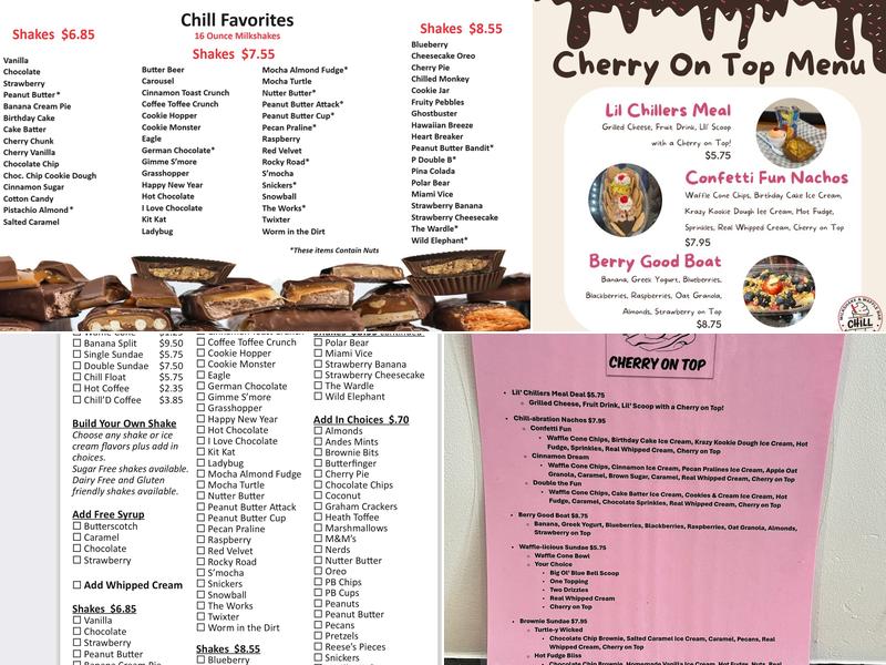 Chill: Milkshake & Waffle Bar Magnolia Menu