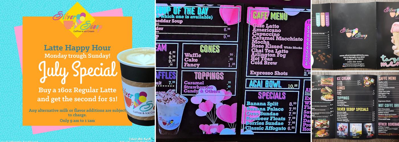 Silver Scoop Menu