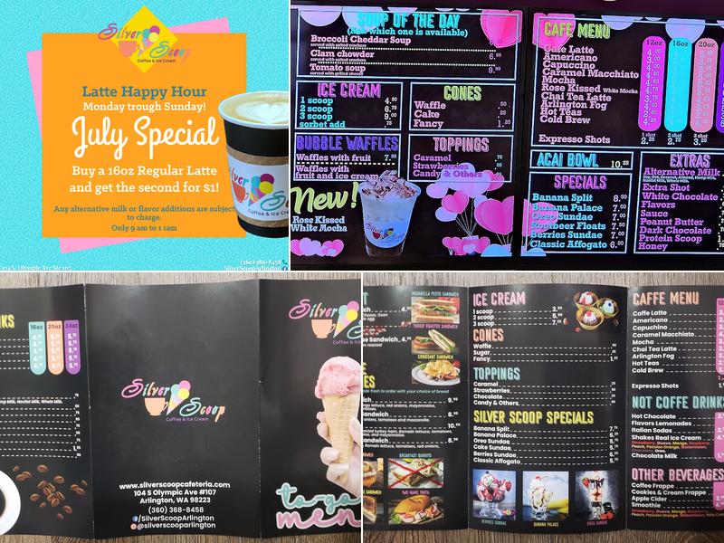 Silver Scoop Menu