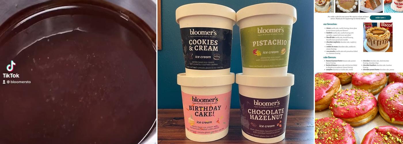 bloomer's Burlington Menu