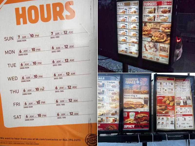 Burger King Menu