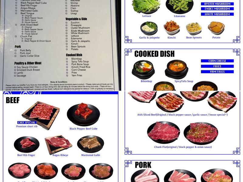 JJang Korean BBQ and Social House Menu