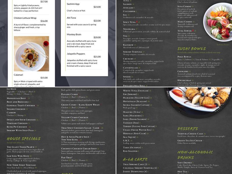 LimeLeaf Menu