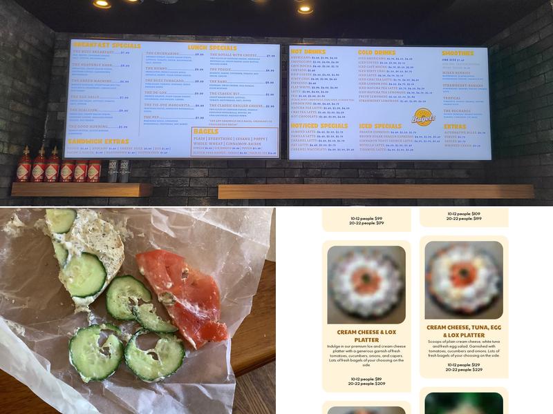 Buzz Bagelz Menu