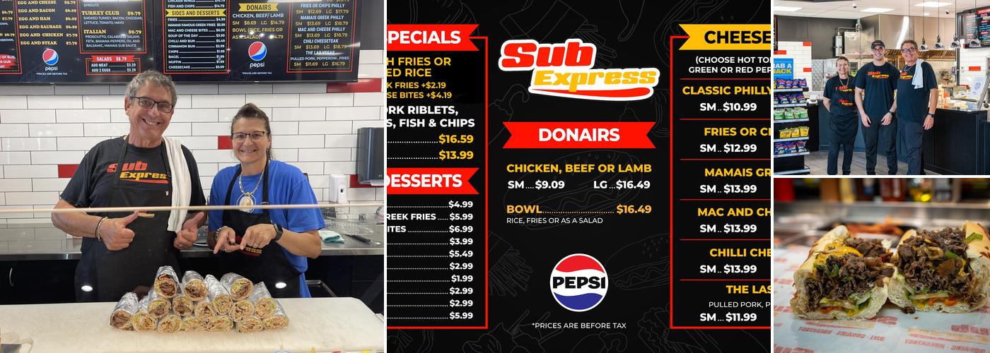 Sub Express Menu